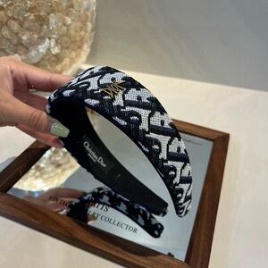Dior Monochrome Patterned Headband
